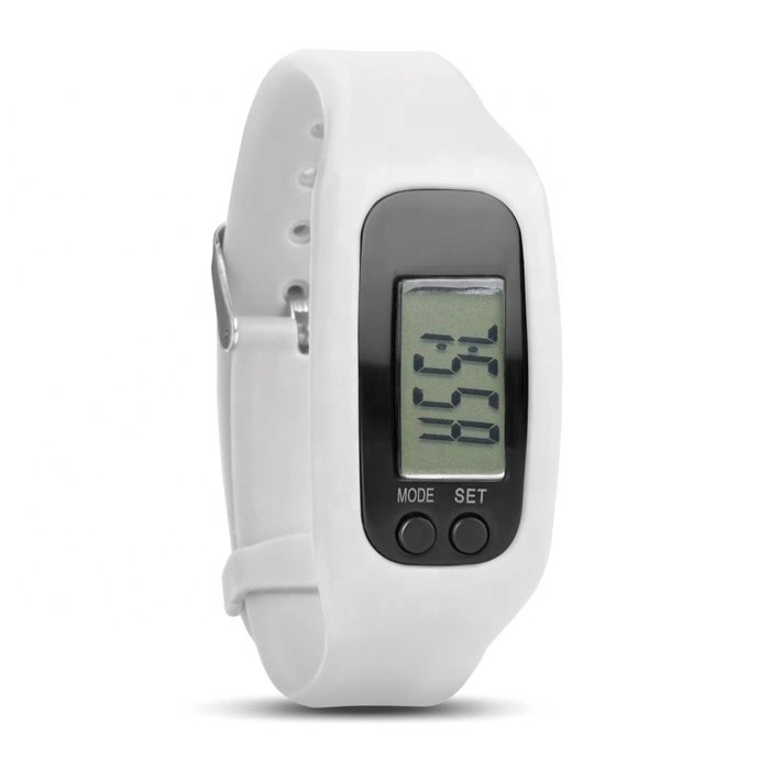 Cheap wholesale promotion gifts silicone wristband bracelet digital calorie fitness tracker pedometer