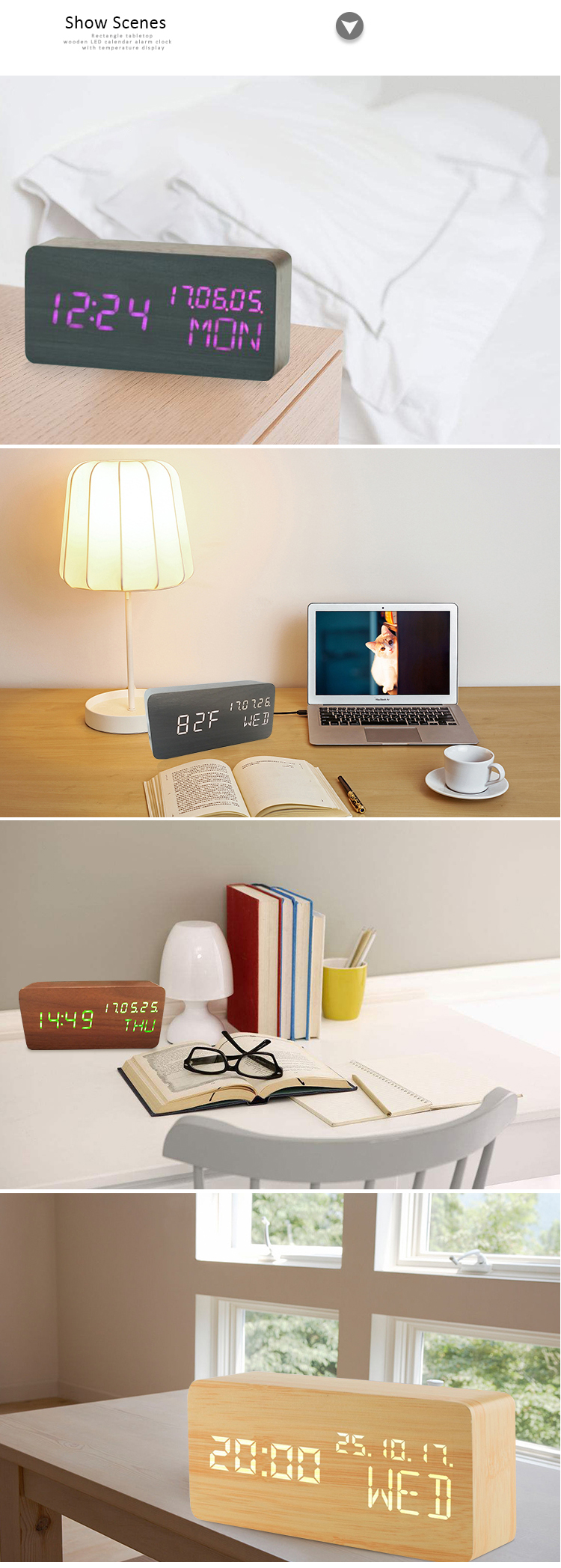 wooden clock and calendar